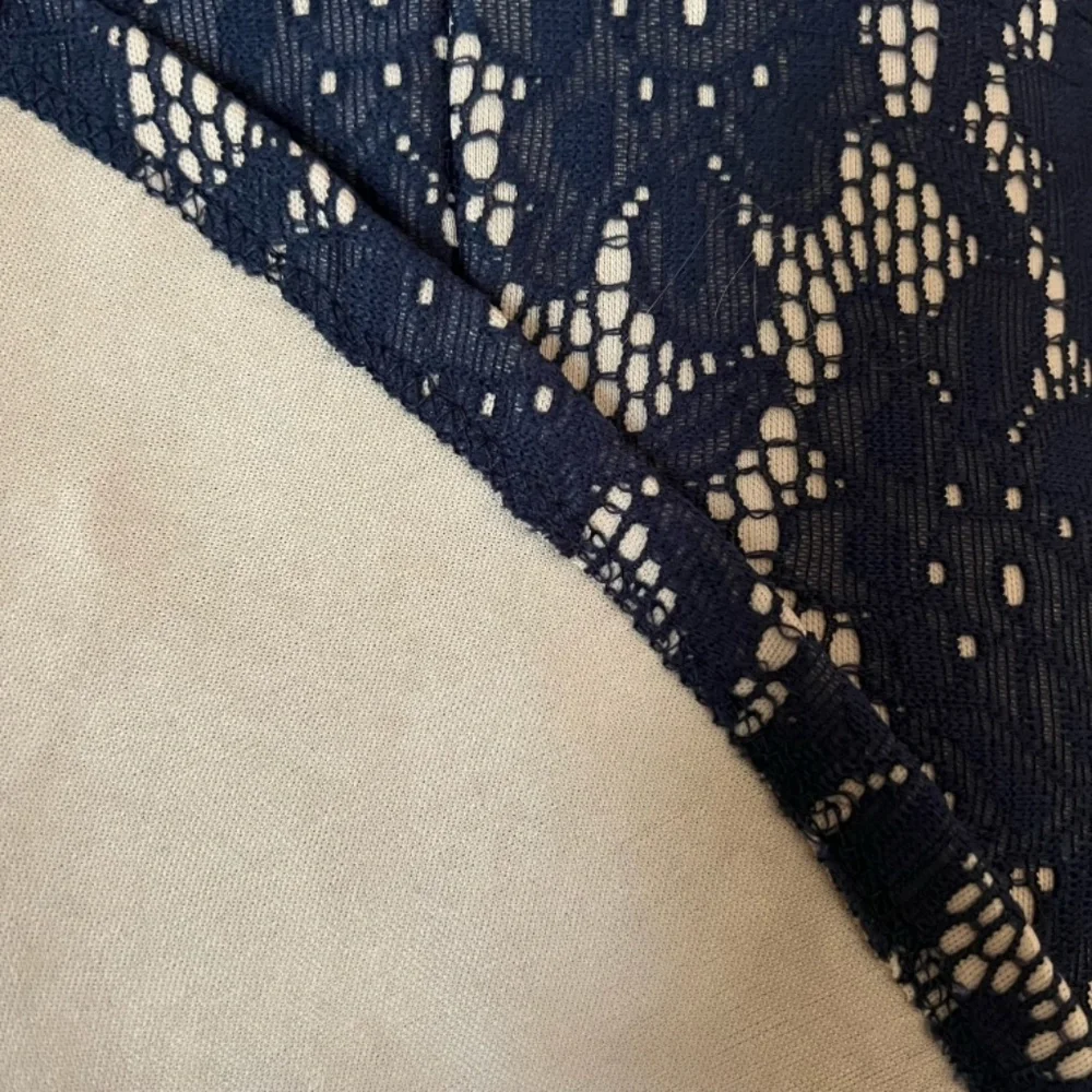 NWOT Navy Lace Floral Dress with Lining - Picture 9 of 9